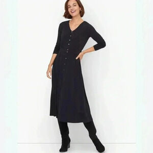 NWT Talbots jersey fitted midi dress